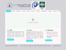 Tablet Screenshot of almetcastings.com